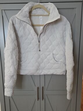 lululemon athletica Quilted Half-Zip Pullover Jacket - White